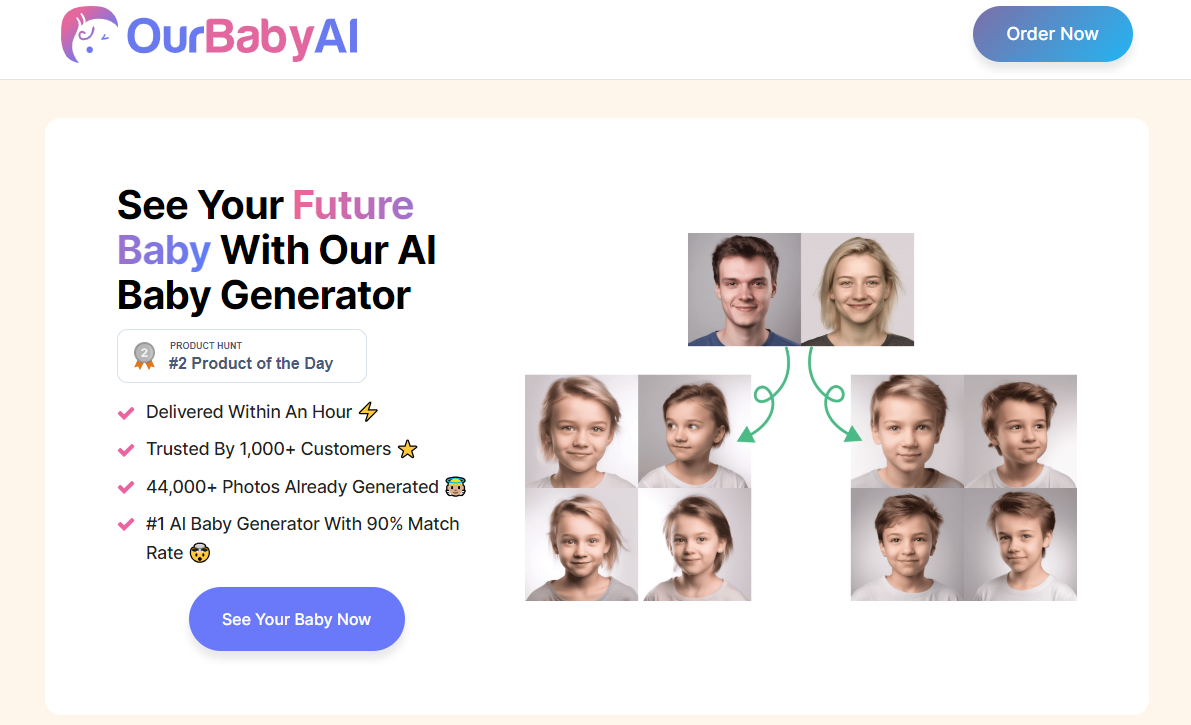 OurBabyAI: Generating Images of Your Future Child